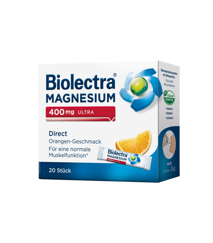 BIOLECTRA® MAGNEZIJ 400 MG ULTRA DIREKT 20 vrećica