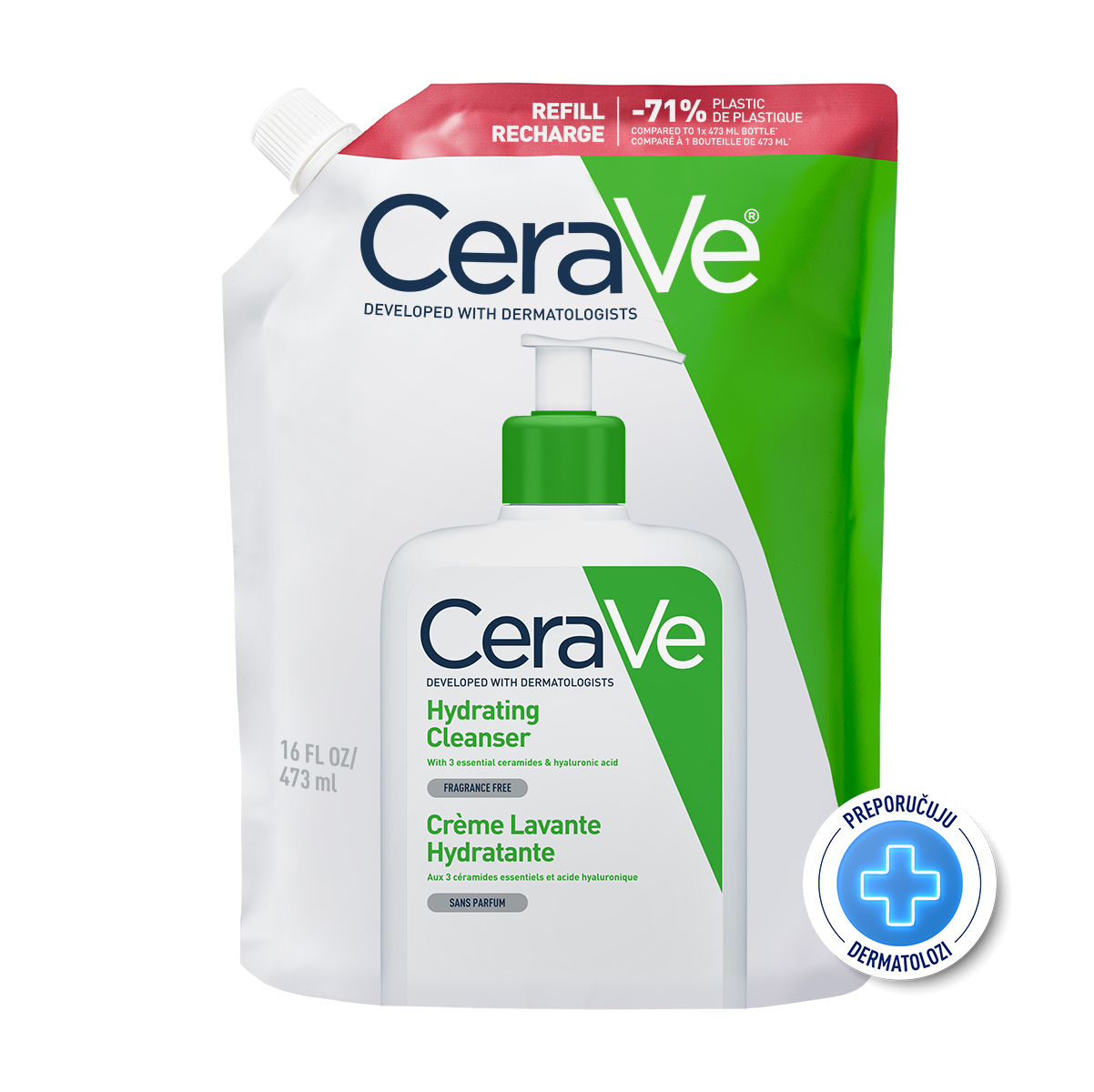 CeraVe hidratantna emulzija za čišćenje 473ml refill