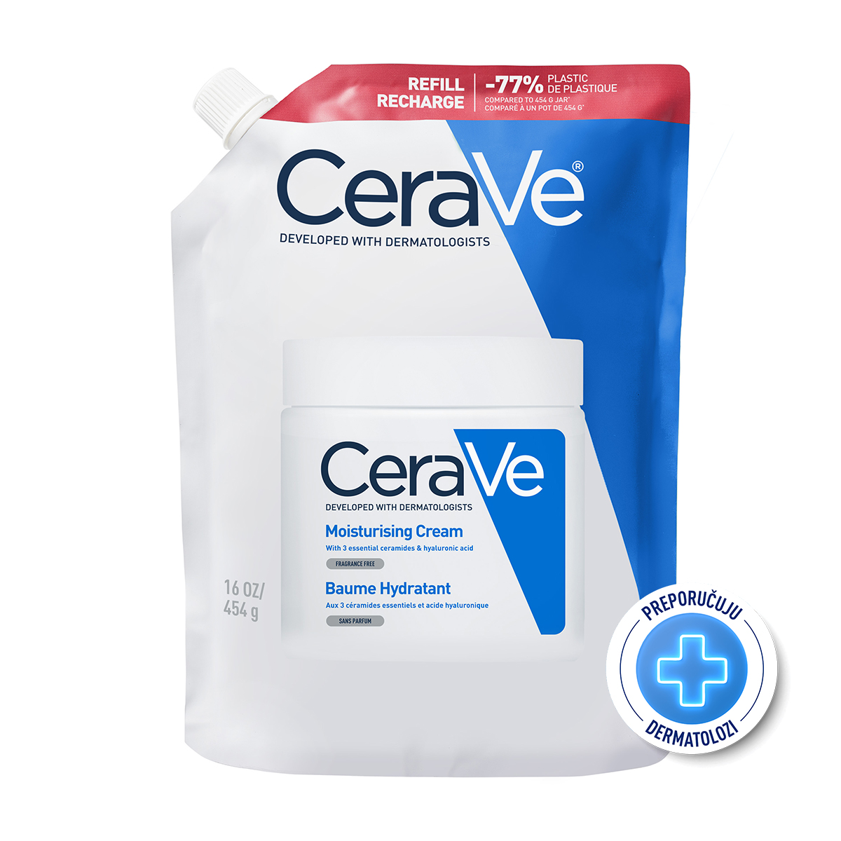 Cerave hidratantna krema refill 454g