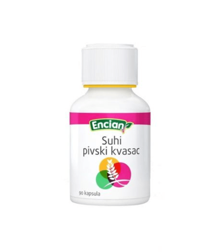 Encian suhi pivski kvasac 90 kapsula