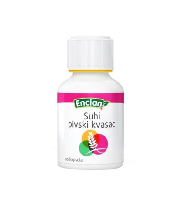 Encian suhi pivski kvasac 90 kapsula