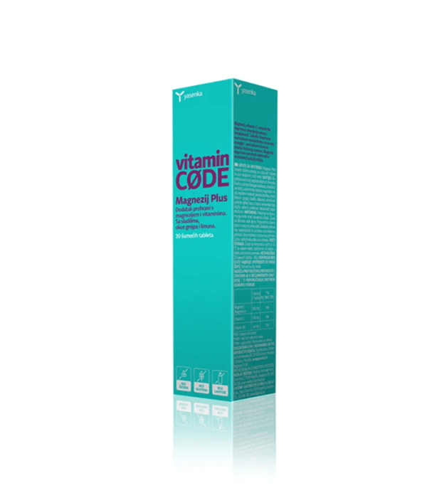 Yasenka Vitamin CODE Magnezij Plus 20 Šumećih Tableta
