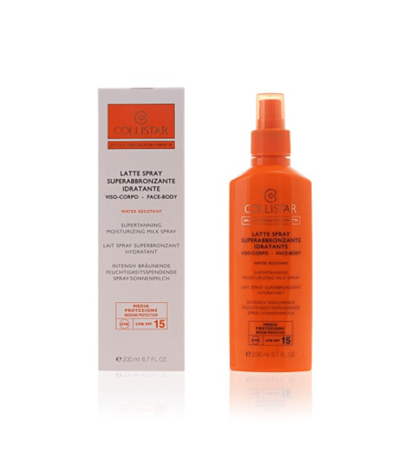 COLLISTAR Sun Supertanning Moisturizing Milk Sprej SPF15 200ml