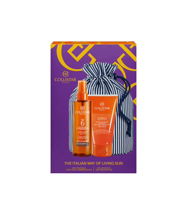 COLLISTAR Set Sun Supertanning Moisturising Dry Oil SPF 6 + After Sun Shower Shampoo 200 + 150ml