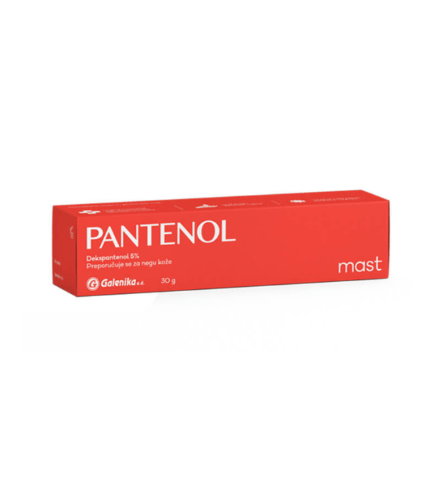 GALENIKA Pantenol mast 30g, Njeguje kožu i pomaže u obnavljanju površinskih slojeva kože