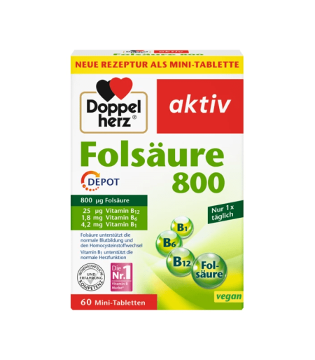 Folna kiselina 800 DEPOT + B1 + B6 + B12 + C + E