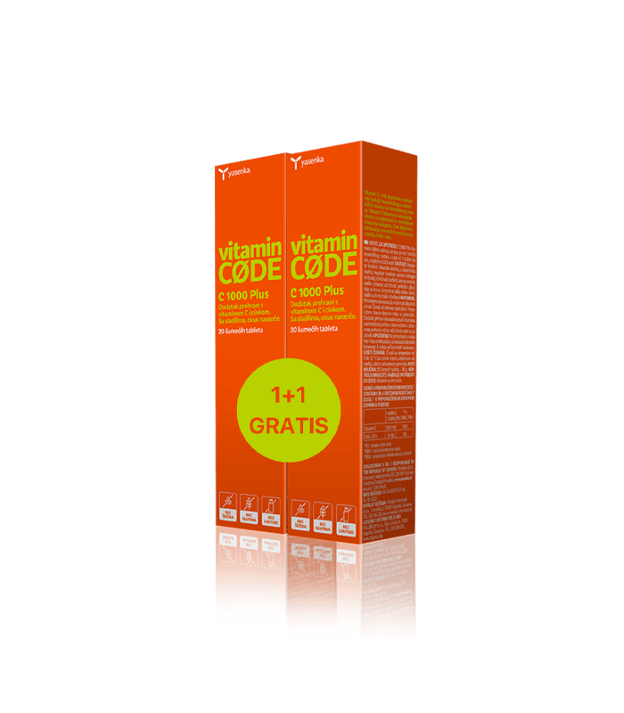 Yasenka Vitamin CODE Imuno C 1000 Plus 1+1 gratis