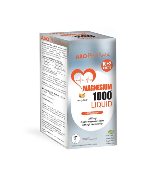 Magnesium 1000 Liquid direct a12 vrećica Abopharma OKUS NARANDŽA