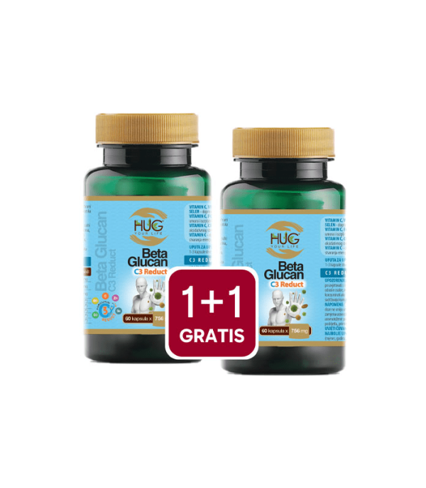 Hug Your Life Beta Glucan Complex 1+1 GRATIS 60 kapsula x 752mg