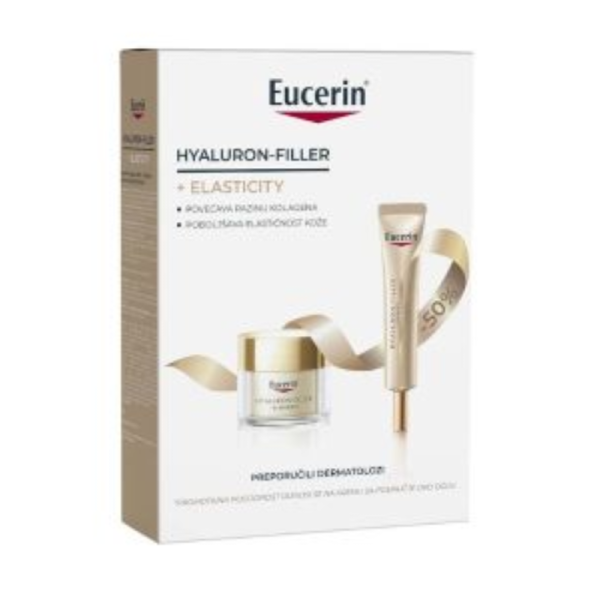 EUCERIN PROMO PACK ELASTICITY DAY SPF 30 + KREMA ZA JEGU BORA OKO OČIJU SPF 20, 15ML