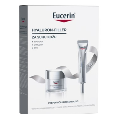 EUCERIN PROMO PACK HYALURON FILLER SPF 15+ KREMA ZA PODRUČJE OKO OČIJU SPF 15