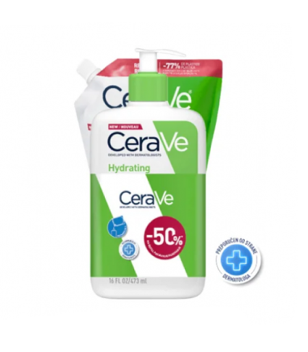 CeraVe Hidratantna emulzija za čišćenje 473ml + refill 473ml
