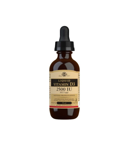 SOLGAR Vitamin D3 kapi 2500IU 59ml