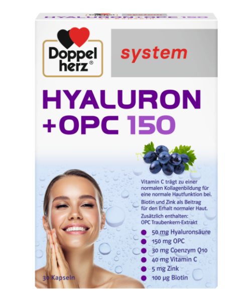 DOPPEL HERZ HYALURON + OPC 150 A 30