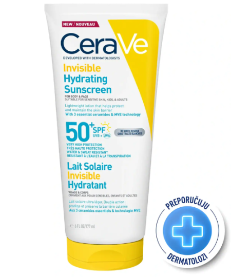 CeraVe nevidljivo mlijeko za zaštitu od sunca SPF50, 75ml