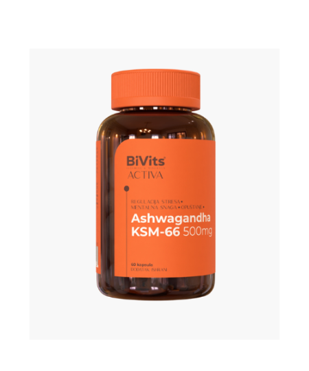 BiVits Ashwagandha KSM-66 500 mg 60 kapsula