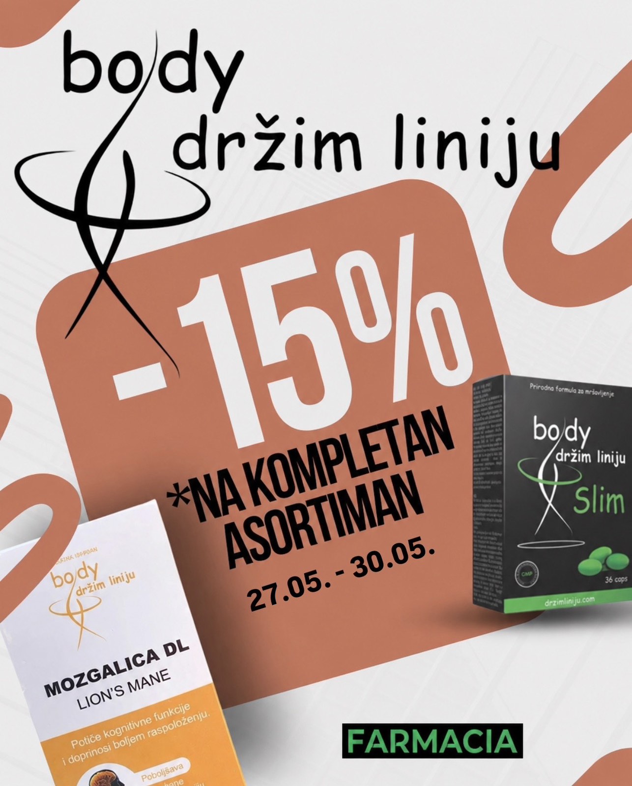 Body držim liniju