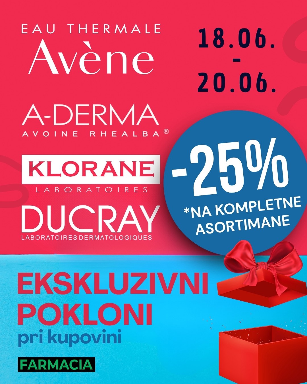 Avene,Aderma,Klorane,Ducray