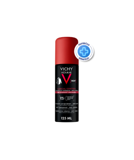 VICHY HOMME CLINICAL CONTROL ANTIPERSPIRANT SPREJ 96 h 125 ml