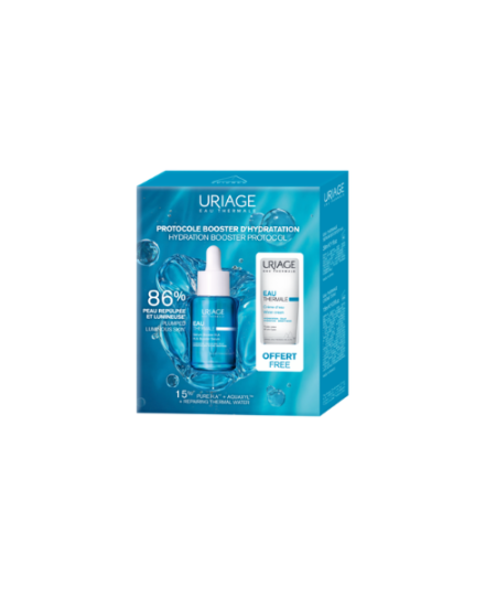 Uriage set eau thermale booster serum 30 ml + hidratantna krema za sve tipove koža 15 ml