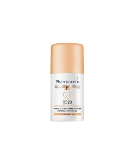 Pharmaceris F Tečni puder za intenzivno prekrivanje SPF20 30 ml SAND 02