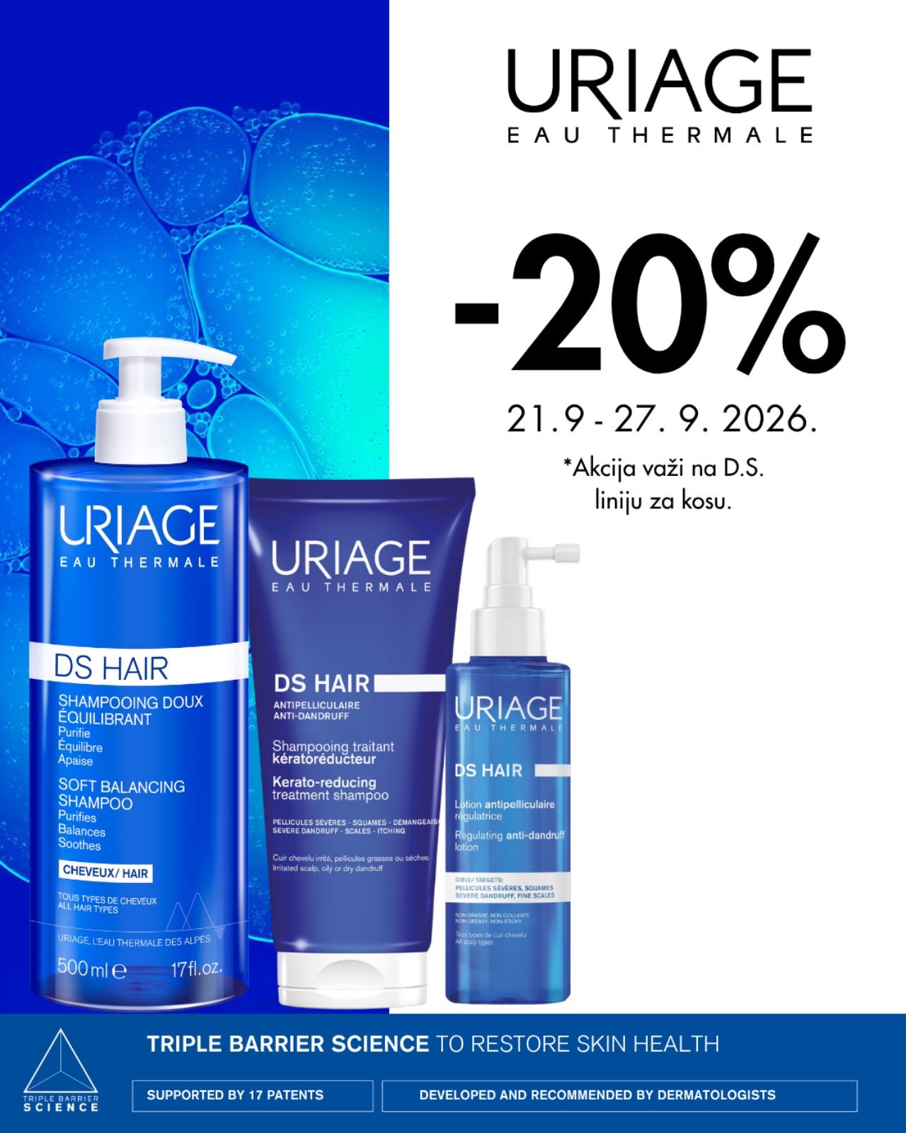 Uriage njega kose